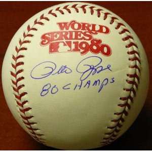  Signed Pete Rose Ball   World Series Official: Sports 
