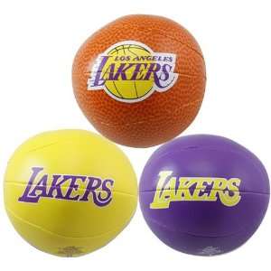  Los Angeles Lakers Softee Triple Play 3 Ball Set Sports 