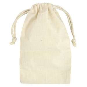  5 3/4 x 9 3/4 Cotton Drawstring Bags 12 Pack Health 