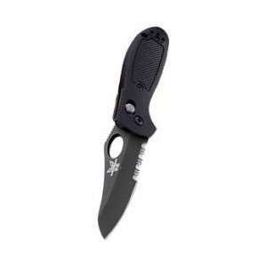  Benchmade Knives   Mini Griptilian  Black/ Combo Edge 