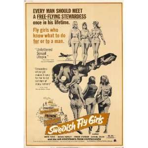  Swedish Fly Girls (1972) 27 x 40 Movie Poster Style A 