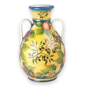 Italian Pottery, Ornator Collection   Leona, Large bottle with handles 