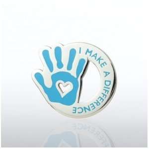    Lapel Pin   I Make the Difference   Heart in Hand