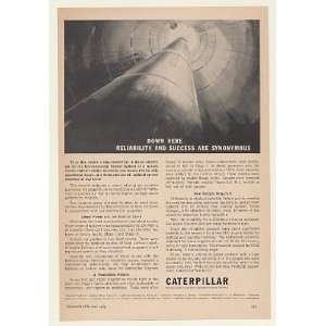  1964 Caterpillar Missile Launch Control System Print Ad 