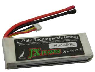 RC 7.4V 1800mAh 35C 2S1P Li polymer Lipo Battery Car Akku  