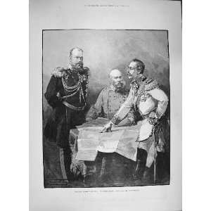  1894 EMPERORS RUSSIA AUSTRIA GERMANY ARBITERS PEACE WAR 