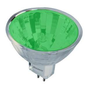 10 Pack 50 Watt MR11 GU5.3 Base Flood 12 Volt 2000 Hour Green Halogen 