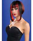 Halloween Costume Vixen Wig   Black With Red Streaks