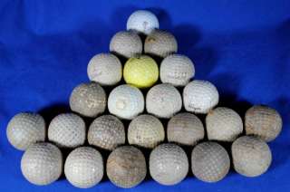 Vtg Collection Golf Balls De Soto US Nobby Union Carbide Royal 