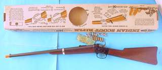   MATTEL INDIAN SCOUT RIFLE CAP GUN BOXED! W SHOOTIN SHELLS!  