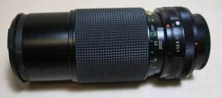 VIVITAR ZOOM TELEPHOTO LENS 80 200 mm f/4.5 MACRO CANON  