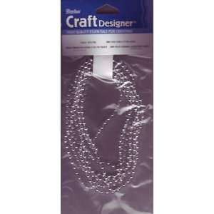   Darice Craft Designer 3mm Fused Pearls 6ft/pkg White: Home & Kitchen