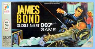 JAMES BOND SECRET AGENT 007 Board Game MILT.BRADLEY 64  