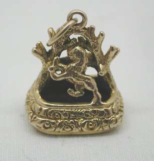 Magnificent Large Edwardian Solid 9ct Gold & Bloodstone Fob  