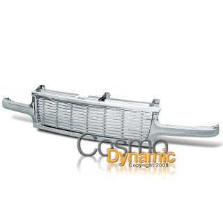 99 02 CHEVY SILVERADO FRONT HOOD CHROME GRILLE GRILL  