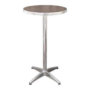  Altgeld Modern Bar Table with Brown Round Top: Home 
