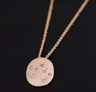 New Fashion Kiss Me 12 Constellations Zodiac Pendant Necklace Best 