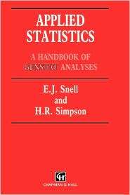 Applied Statistics, (0412353202), E. J. Snell, Textbooks   Barnes 