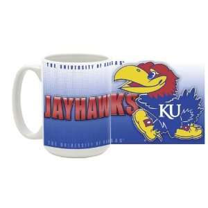  KU Jayhawks Kansas Coffee Mug: Kitchen & Dining
