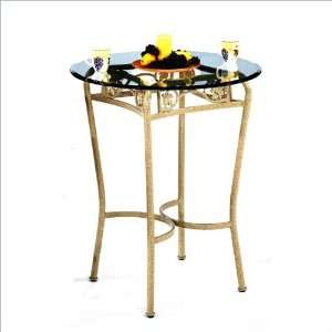   Round Tempo Solvang Wide 40 Bar Height Pub Table: Furniture & Decor