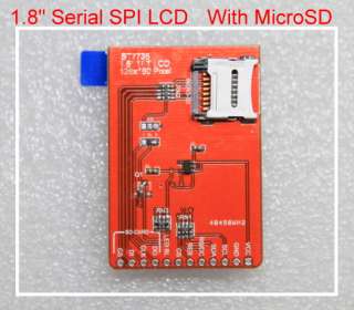 Serial SPI LCD Module + MicroSD Socket ( ST7735R )   For Arduino 