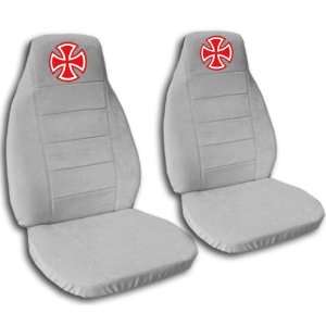 Silver Iron Cross seat covers. 40/20/40 seats for a 2007 to 2012 Chevy 