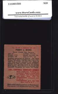 1948 Bowman Football #083 Perry Moss STX 5.5 EX+  