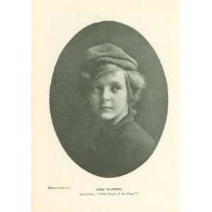  1899 Print Actress Mabel Taliaferro: Everything Else