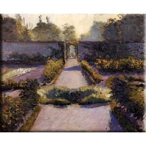  The Kitchen Garden, Yerres 30x24 Streched Canvas Art by 