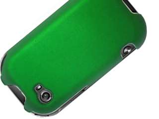 GREEN RUBBERIZED CRYSTAL HARD CASE COVER SHARP KIN 2  