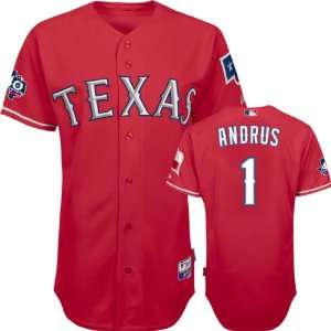  Elvis Andrus Jersey Adult Majestic Alternate Scarlet 