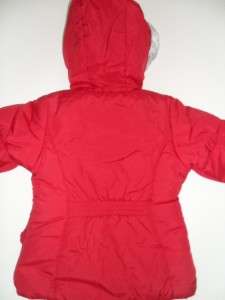 NWT ~ Sz 6X Girls Hooded Winter London Fog Coat Jacket New Faux Fur $ 