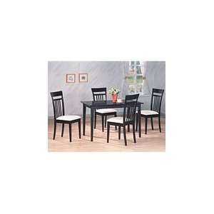    World Imports Espresso 5 Piece Dinette Set 4833 Furniture & Decor