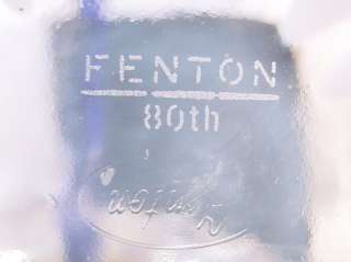 Fenton 80th Anniversary Limited Edition Blue Ridge Basket Original 