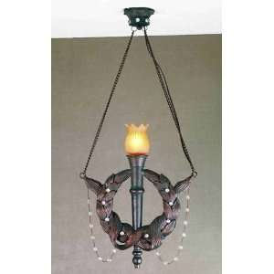  16W Torch & Wreath Pendant Ceiling Fixture: Home 