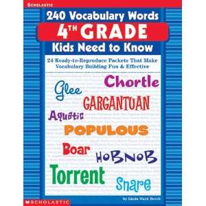 New Scholastic Teaching Resources 240 Vocabulary Words 4th Grade Kids 