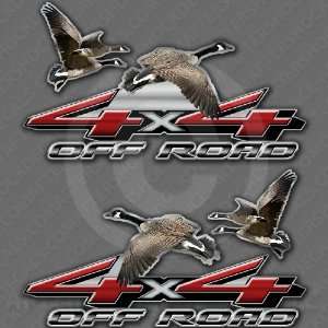  4x4 Truck Goose Hunting Decals Geese Waterfowl Sports 