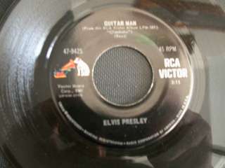 45 rpm Elvis Presley GUITAR MAN RCA VICTOR JUKEBOX Record  
