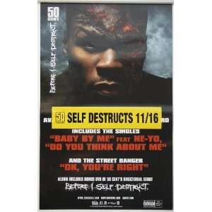  50 CENT Before I Self Destruct 2009 DOUBLE SIDED POSTER 