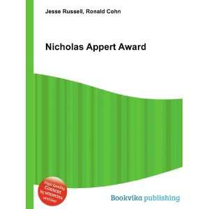  Nicholas Appert Award Ronald Cohn Jesse Russell Books