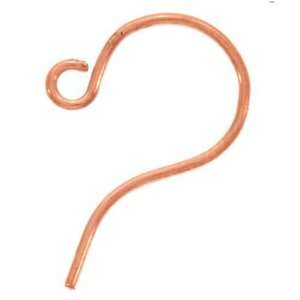  Genuine Copper Sleek Small Earring Hooks   Qty 50 (25 