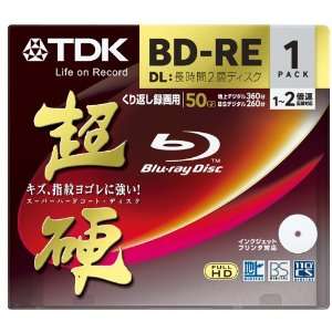  TDK Blu ray BD RE DL (Dual Layer) Re writable Disk 50GB 2x 