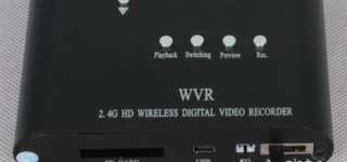 2CH 2.4G HD D1 30fps SD Card Wireless Video Recorder DVR Motion 