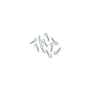  Racers Edge 1/8 Body Clips Transparent Blue (10) RCE1065TB 