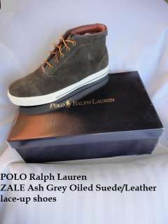 Polo Ralph Lauren 816139619BM1 ZALE Ash Grey Suede/Leather Chukka 