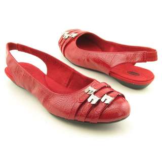 DR DOC SCHOLLS Buckle it Red Slingbacks Shoes SZ 9  