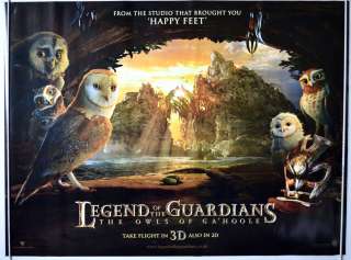 LEGEND OF THE GUARDIANS  THE OWLS OF GAHOOL (2010) Original Quad 