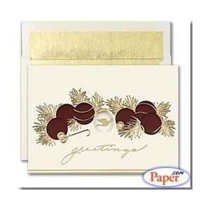  Masterpiece Holiday Cards  Classic Ornaments   (1 box 