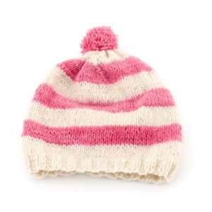  Gato Negro Pink Stripe Beanie