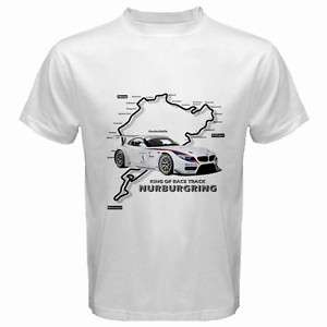 Nurburgring Racing BMW Z4 White T Shirt Size M to 3XL  